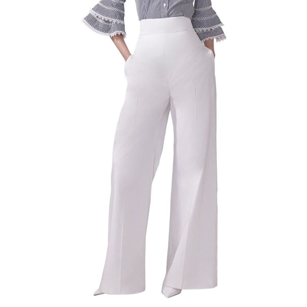 Carolina Herrera Womens Wide Leg Pant, White